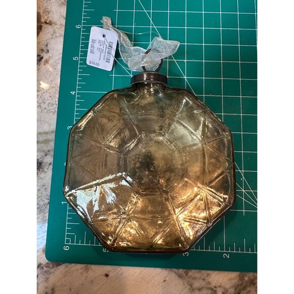 2 kugel style Trimsetter Christmas Maximus Mercury Glass Hexagon Jewel Ornament - Picture 7 of 11
